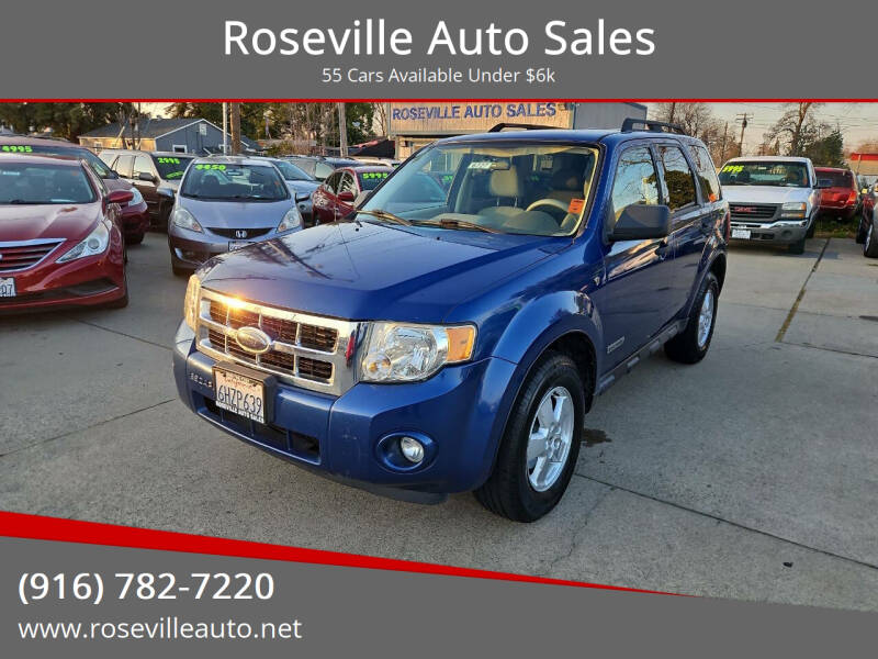 2008 Ford Escape for sale at Roseville Auto Sales in Roseville CA