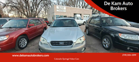2007 Subaru Outback for sale at De Kam Auto Brokers in Colorado Springs CO