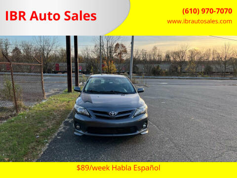 2012 Toyota Corolla for sale at IBR Auto Sales in Pottstown PA