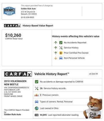 2010 Volkswagen New Beetle