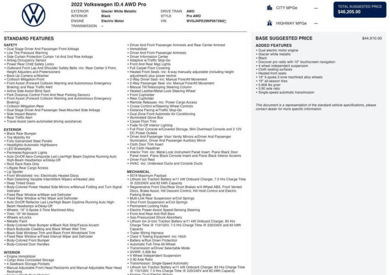 2022 Volkswagen ID.4 Pro