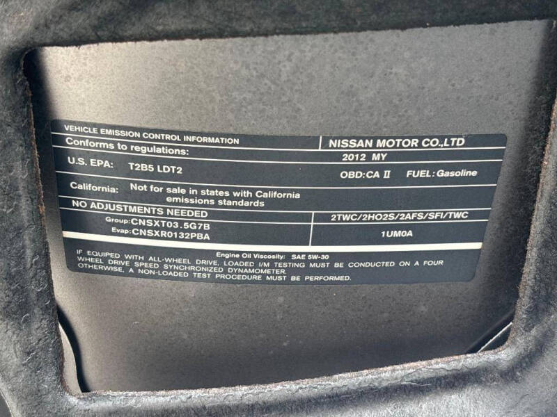 2012 Nissan Murano SV
