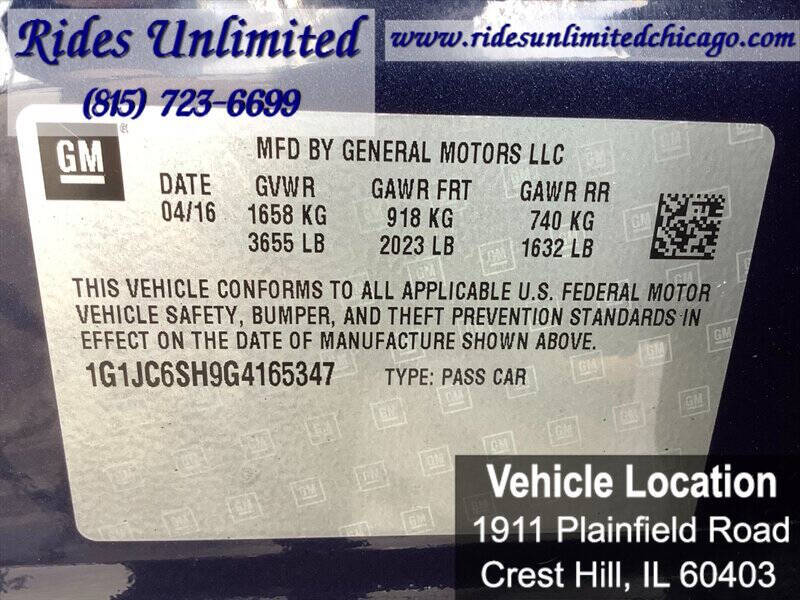 2016 Chevrolet Sonic LT Auto