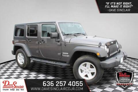 2018 Jeep Wrangler JK Unlimited for sale at Dave Sinclair Chrysler Dodge Jeep Ram in Pacific MO