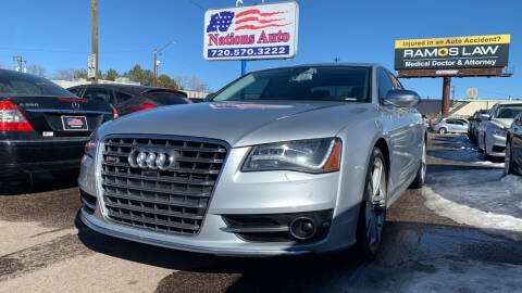 2013 Audi S8 for sale at Nations Auto Inc. II in Denver CO