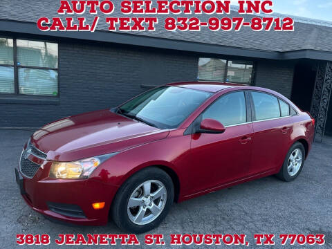 2013 Chevrolet Cruze for sale at Auto Selection Inc. in Houston TX