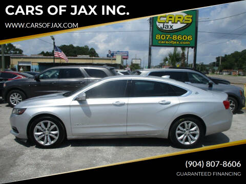 2019 Chevrolet Impala for sale at CARS OF JAX INC. in Jacksonville FL