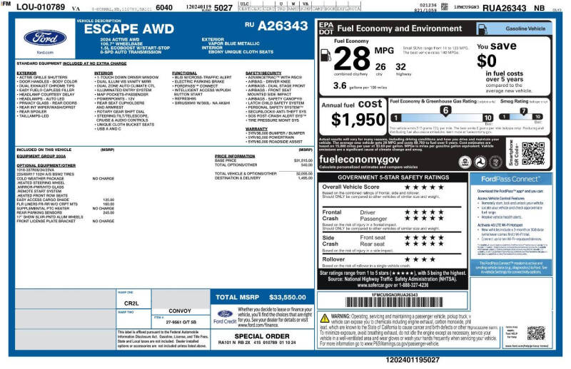 2024 Ford Escape Active