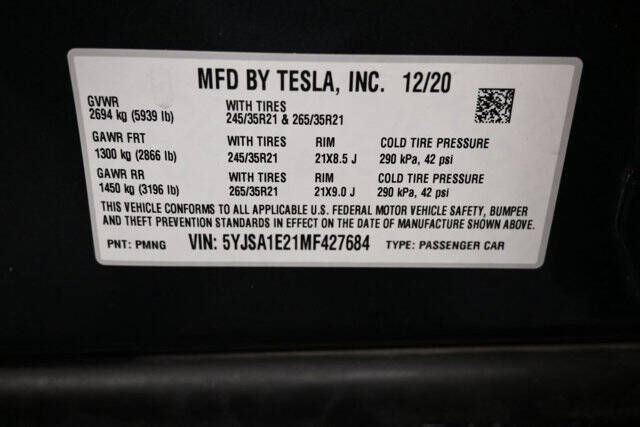 2021 Tesla Model S Long Range Plus