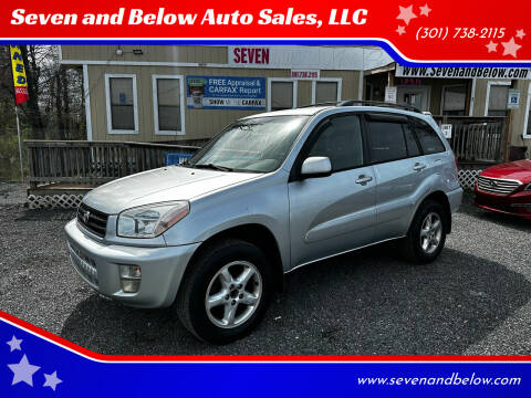 2002 Toyota RAV4 for sale at Seven and Below Auto Sales, LLC in Rockville MD