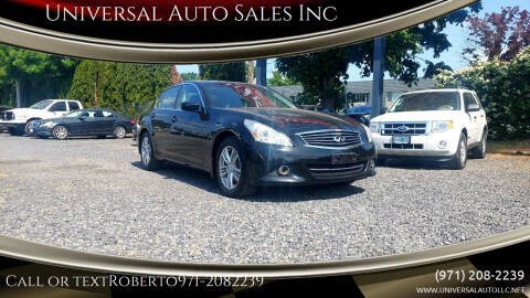 2012 Infiniti G37 Sedan for sale at Universal Auto Sales Inc in Salem OR