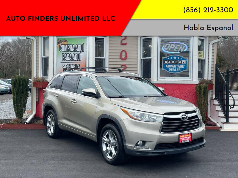 2015 Toyota Highlander for sale at Auto Finders Unlimited LLC in Vineland NJ