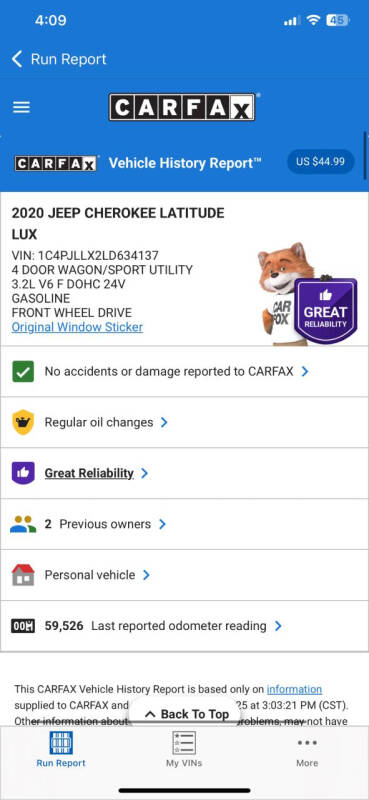 2020 Jeep Cherokee Latitude Lux