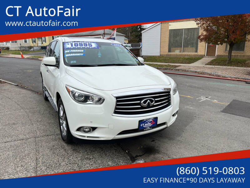 2013 Infiniti JX35 for sale at CT AutoFair in West Hartford CT