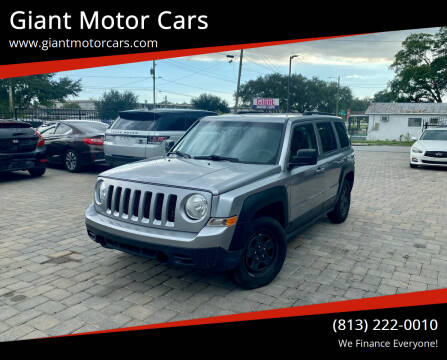 2016 Jeep Patriot for sale at Giant Motor Cars in Tampa FL