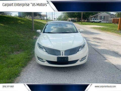 2013 Lincoln MKZ Hybrid for sale at Carport Enterprise "US Motors" in Kansas City MO