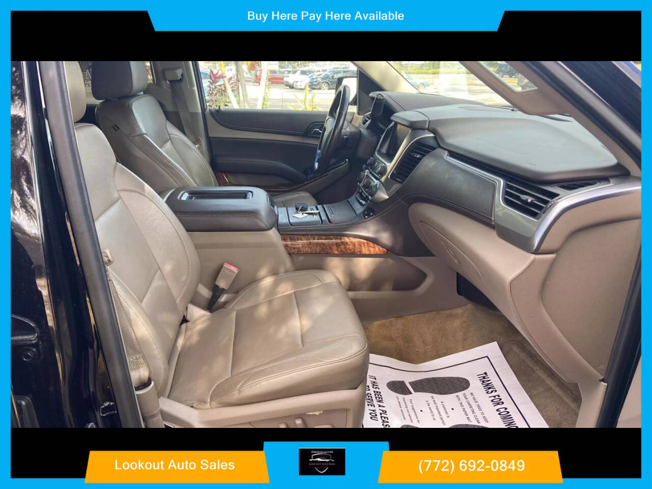 2015 Chevrolet Tahoe for sale at Lookout Auto Sales in Stuart, FL