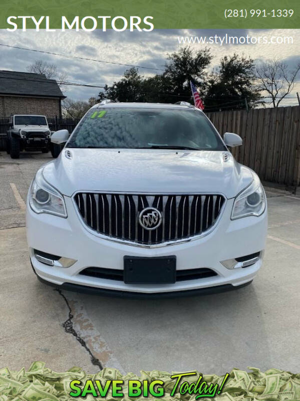 2017 Buick Enclave for sale at STYL MOTORS in Pasadena TX