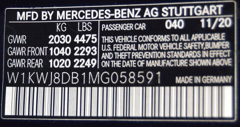 2021 Mercedes-Benz C-Class C 300