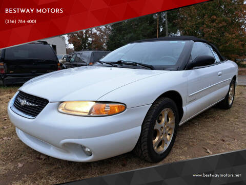 2000 Chrysler Sebring for sale at BESTWAY MOTORS in Winston Salem NC