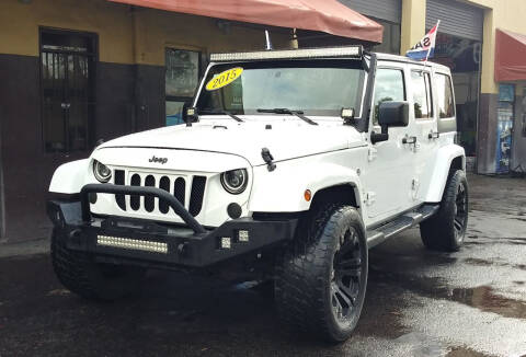 2015 Jeep Wrangler Unlimited for sale at BETHEL AUTO DEALER, INC in Miami FL