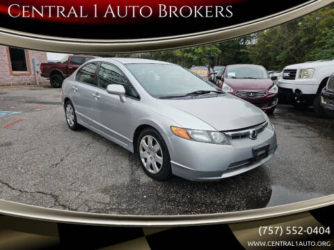 2008 Honda Civic for sale at Central 1 Auto Brokers in Virginia Beach VA