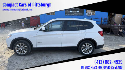 2015 BMW X3 for sale at Compact Cars of Pittsburgh in Pittsburgh PA
