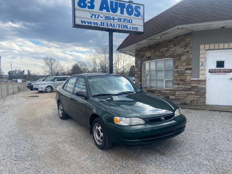2000 Toyota Corolla for sale at 83 Autos in York PA