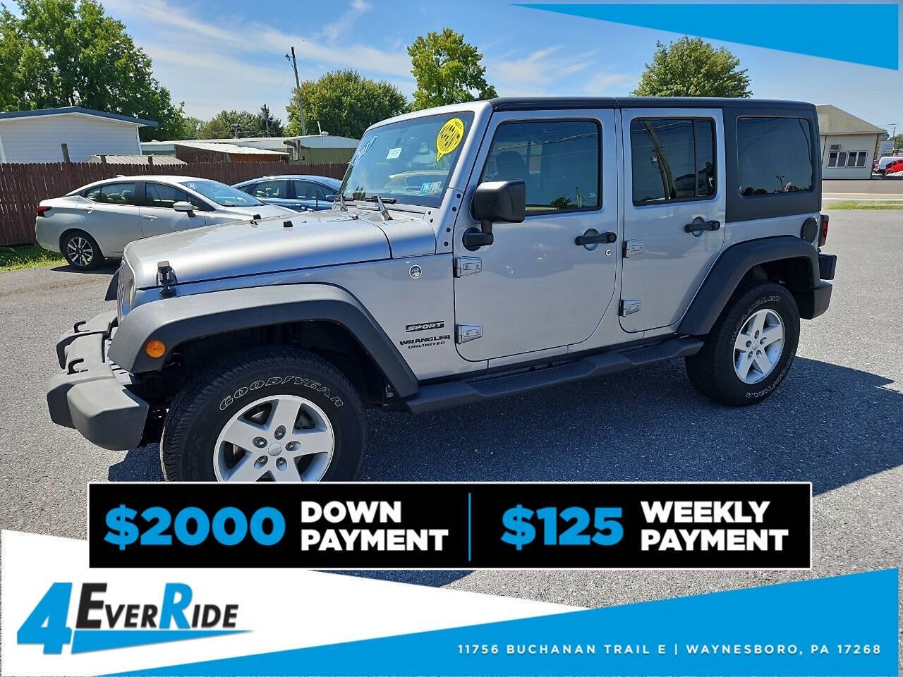 2017 Jeep Wrangler Unlimited for sale at 4 Ever Ride in Waynesboro, PA