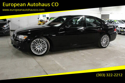 2008 BMW 7 Series for sale at European Autohaus CO in Denver CO