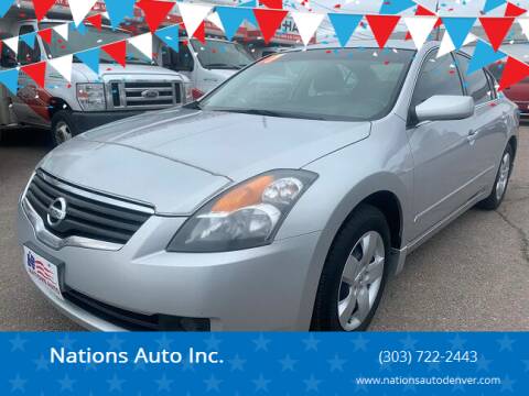 2007 Nissan Altima for sale at Nations Auto Inc. in Denver CO