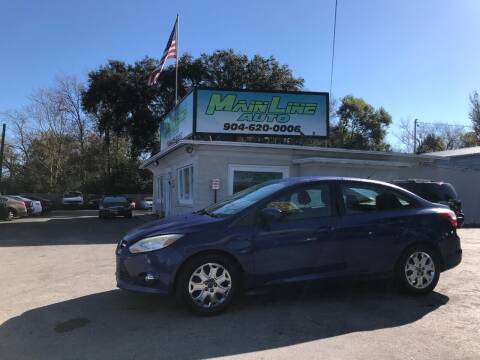 2012 Ford Focus for sale at Mainline Auto in Jacksonville FL