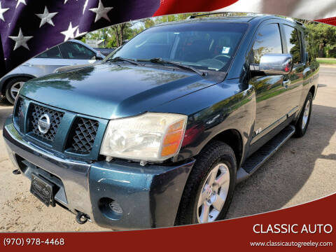 2007 Nissan Armada for sale at Classic Auto in Greeley CO