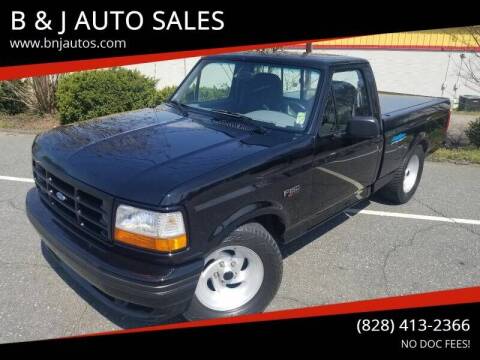 1994 Ford F-150 SVT Lightning for sale at B & J AUTO SALES in Morganton NC