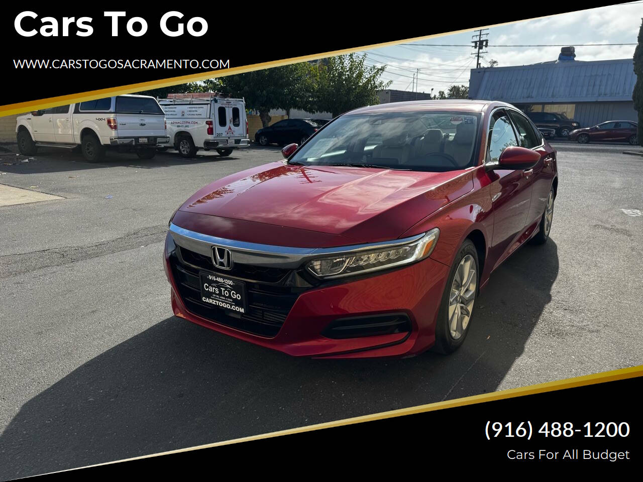 2018 Honda Accord for sale at Cars To Go in Sacramento, CA