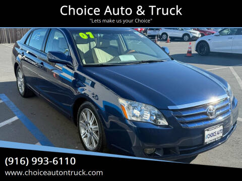 2007 Toyota Avalon for sale at Choice Auto & Truck in Sacramento CA