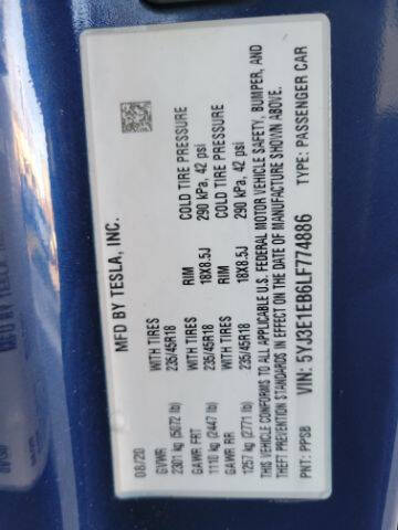 2020 Tesla Model 3 Long Range