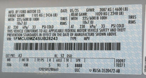 2025 Ford Escape Hybrid ST-Line