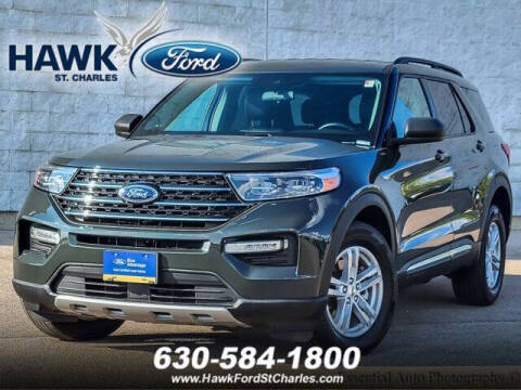 2022 Ford Explorer for sale at Hawk Ford of St. Charles in Saint Charles IL