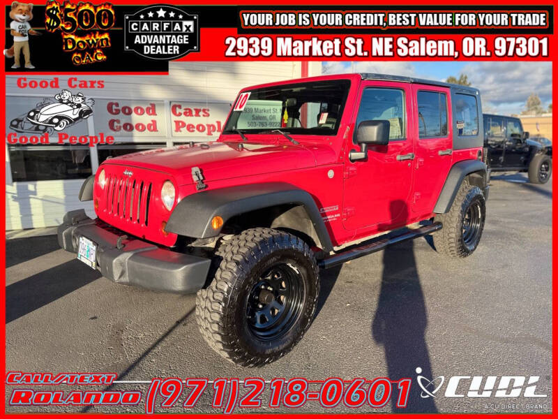 2010 Jeep Wrangler Unlimited for sale at Good Cars Good People in Salem OR