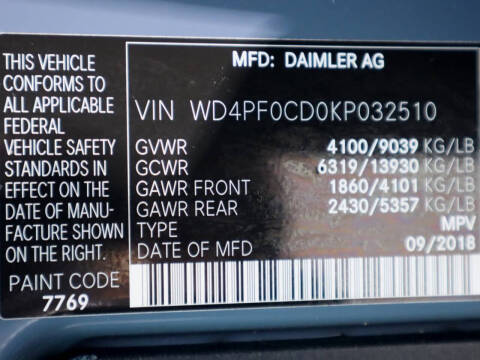 2019 Mercedes-Benz Sprinter