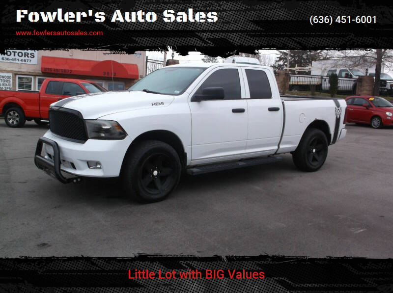 2012 RAM 1500 for sale at Fowler's Auto Sales in Villa Ridge MO