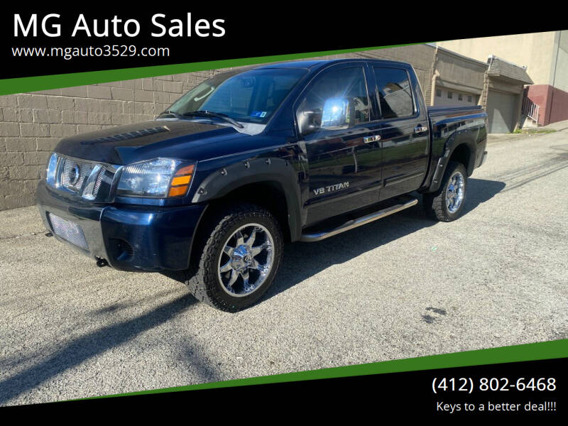 2008 Nissan Titan for sale at MG Auto Sales in Pittsburgh PA
