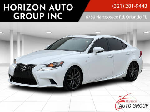 2015 Lexus IS 350 for sale at HORIZON AUTO GROUP INC in Orlando FL