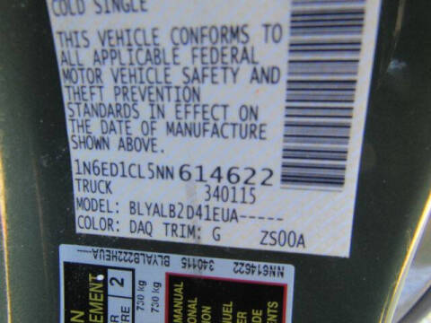 2022 Nissan Frontier