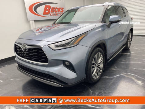 2020 Toyota Highlander for sale at Becks Auto Group in Mason OH