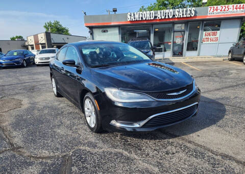 2015 Chrysler 200 for sale at Samford Auto Sales in Riverview MI