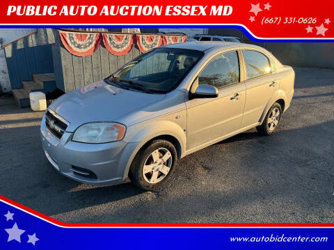2008 Chevrolet Aveo for sale at PUBLIC AUTO AUCTION ESSEX MD in Essex MD