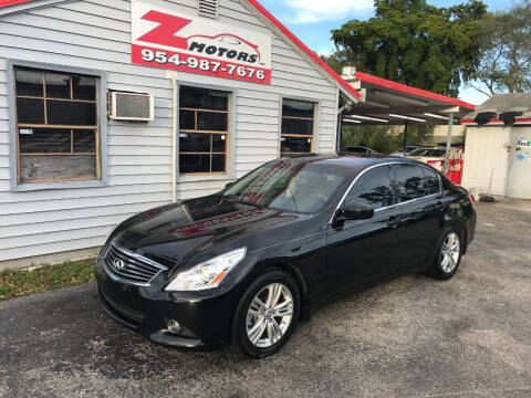 2013 Infiniti G37 Sedan for sale at Z Motors in North Lauderdale FL