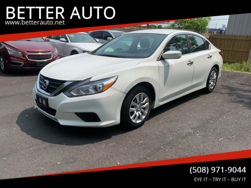 2016 Nissan Altima for sale at BETTER AUTO in Attleboro MA